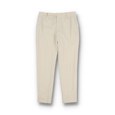 Saint Laurent Paris Craie Satin Stripe Tailored Trousers