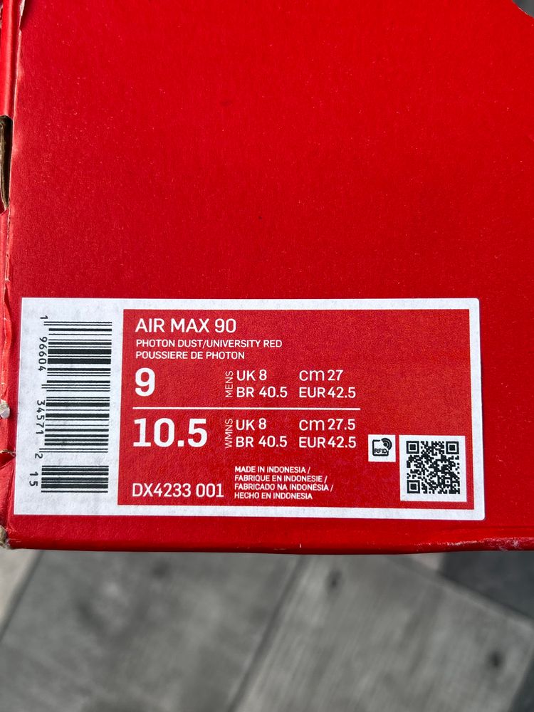 Nike Air Max 90 Trainers ‘Icon Silver Bullet’ - Size UK 8  image 9