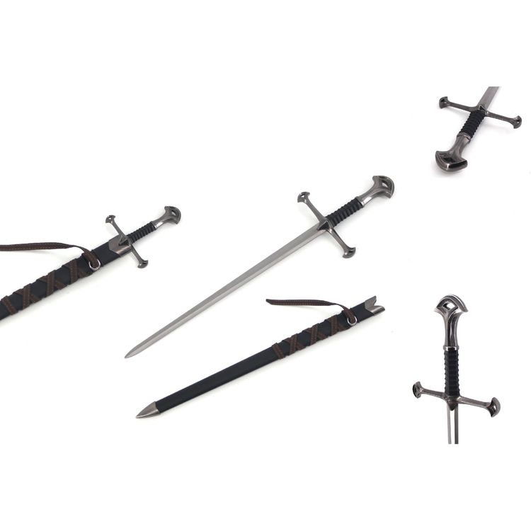 Lord of the Rings Anduril Short Metal Sword 3