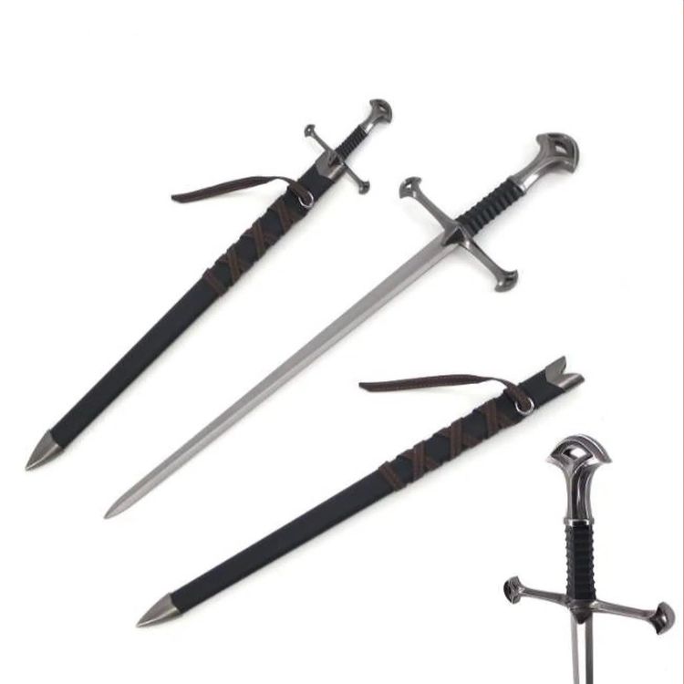 Lord of the Rings Anduril Short Metal Sword