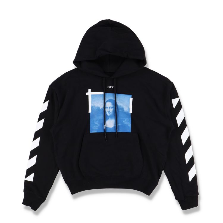 Off-White Black Mona Lisa Arrows Oversized Hoodie