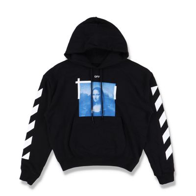 Off-White Black Mona Lisa Arrows Oversized Hoodie