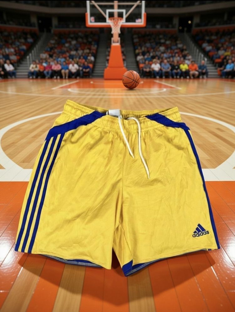 Adidas Originals Adidas Yellow And Blue Sports Shorts product image