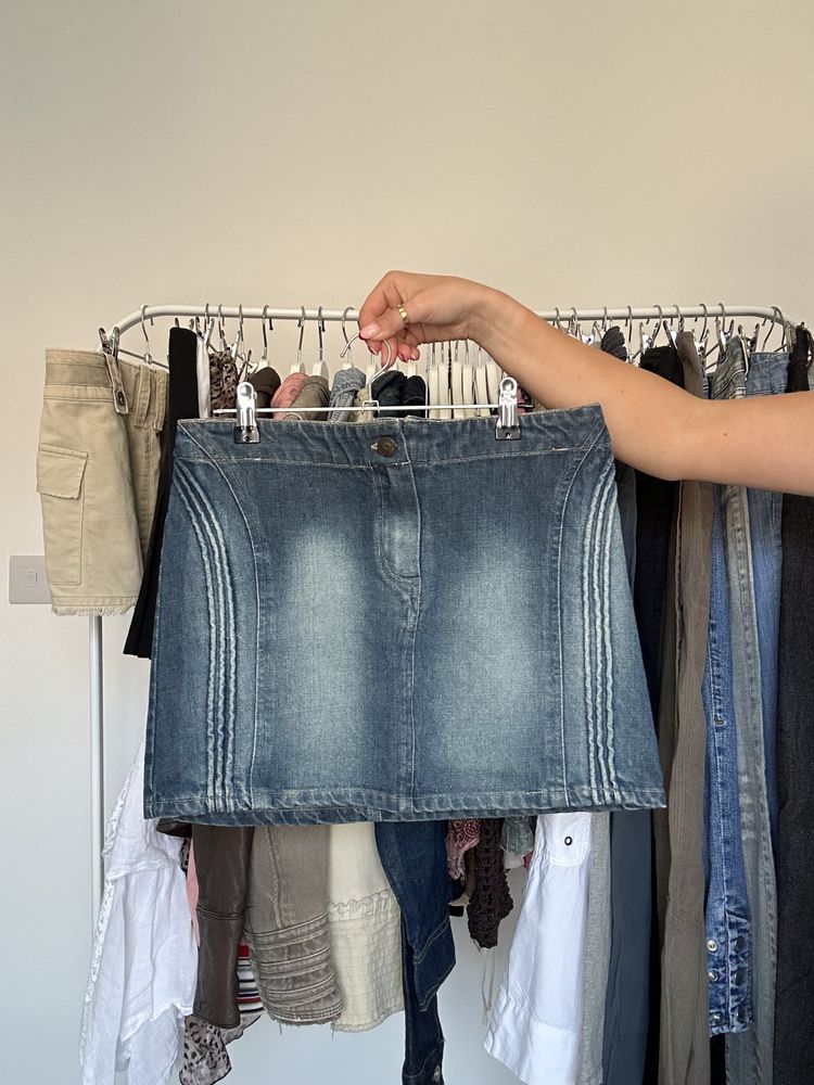 Vintage Morgan De Toi Denim Mini Skirt
