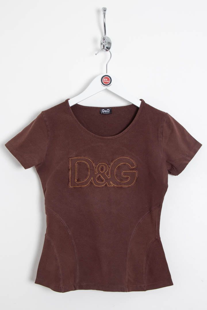 Women's D&G Spellout Logo Baby Tee (S) image 1