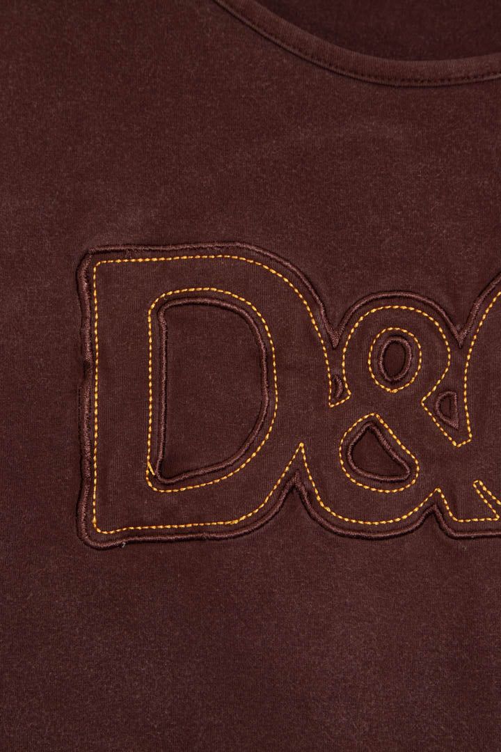 Women's D&G Spellout Logo Baby Tee (S) image 2