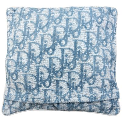 Vintage Dior Monogram Terry Cloth Cushion Cover 4