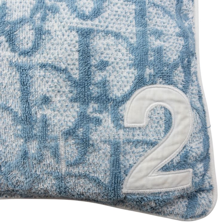 Vintage Dior Monogram Terry Cloth Cushion Cover 3