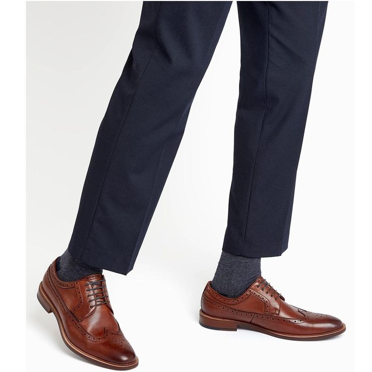 Dune Superior Leather Wingtip Brogue Shoes 8