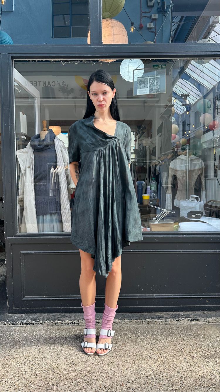 All saints black gingham mini dress image 1