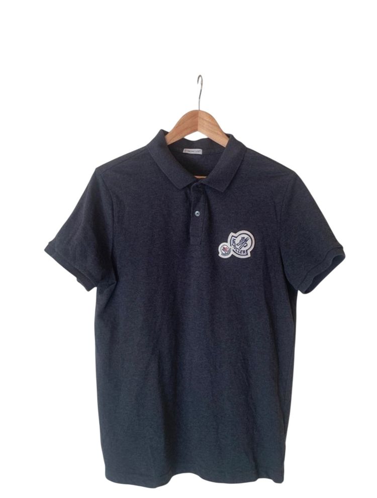 Moncler Dark Grey Polo Shirt 