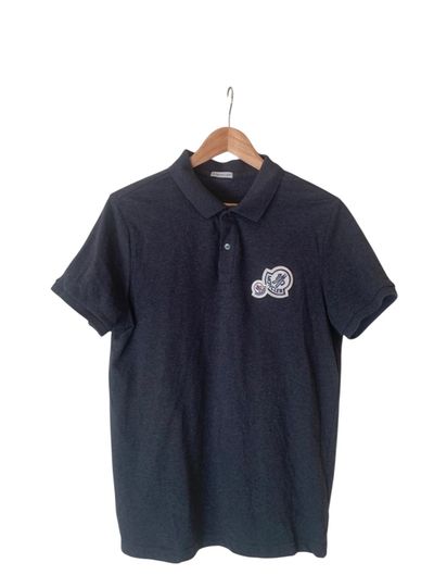 Moncler Dark Grey Polo Shirt
