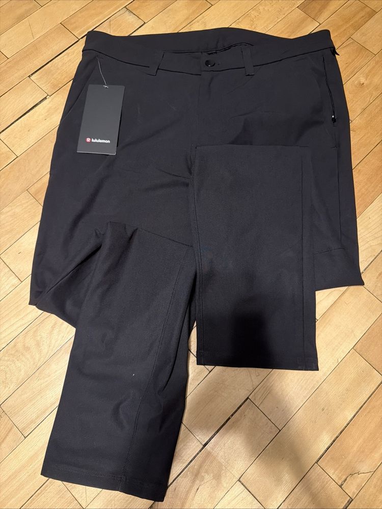 Lululemon Men's Commission Slim-Fit Chino Pant In Warpstreme Black 34w 32 L BN image 1