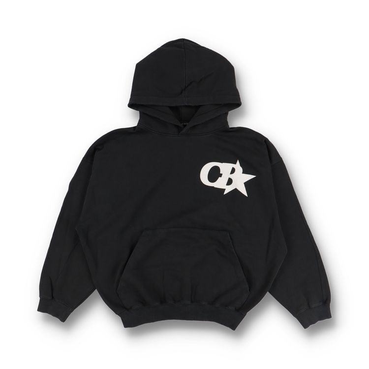 Cole buxton Black Hoodie With Cb Star Logo - M L 