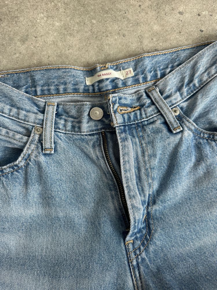 Levi's 94 Baggy Straight Leg Denim Jeans - W28 3