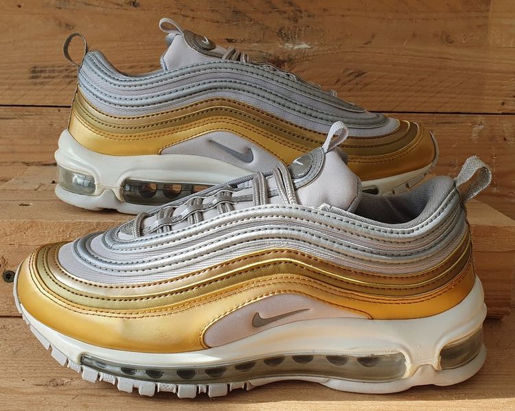 Vintage Trainers Nike Air Max 97 Leather Trainers UK4/US6.5/EU37.5 AQ4137-001 Metallic Gold/Grey product image