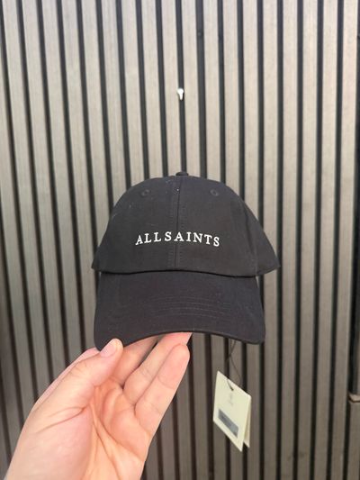 Allsaints Black Baseball Cap