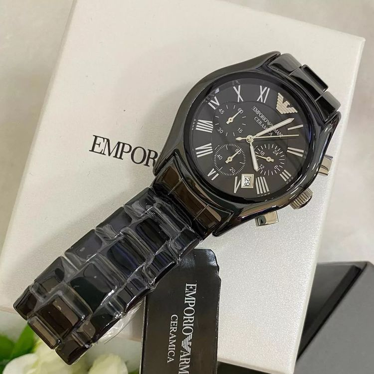 Emporio Armani AR1400 Black Stainless Steel Watches For Mens image 4
