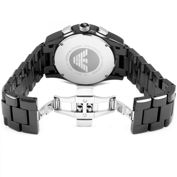 Emporio Armani AR1400 Black Stainless Steel Watches For Mens image 3