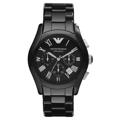 Emporio Armani AR1400 Black Stainless Steel Watches For Mens