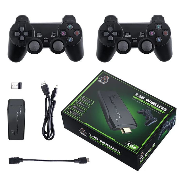 Games Stick M8 Family TV 64G Built-in 200002 Wireless Controller Gamepad 4K HD Video Game Console image 6