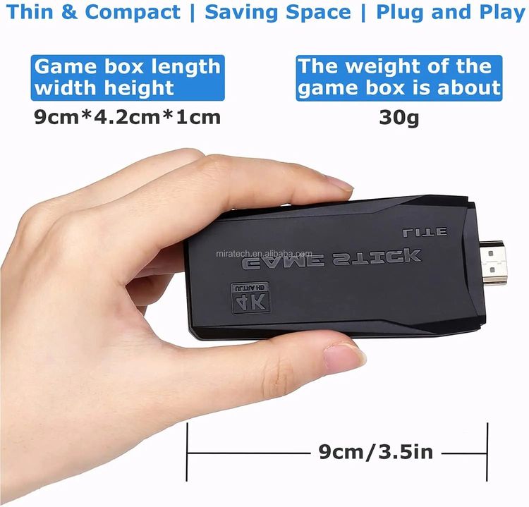 Games Stick M8 Family TV 64G Built-in 200002 Wireless Controller Gamepad 4K HD Video Game Console image 3