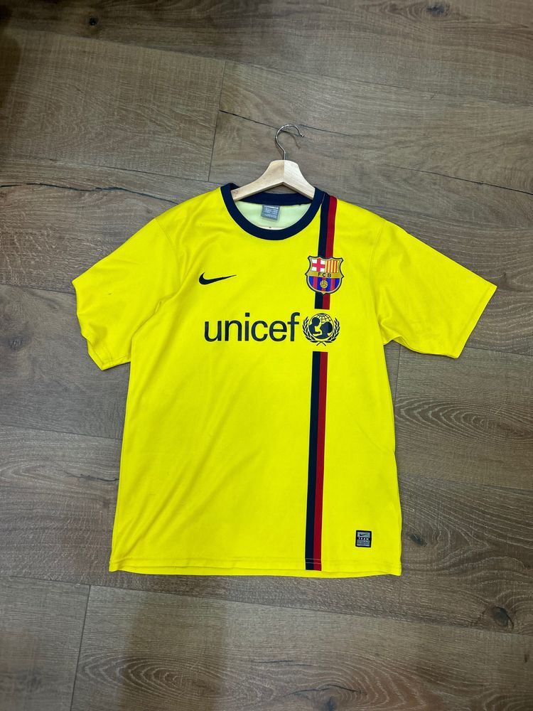 Nike Fc Barcelona Yellow Football Jersey