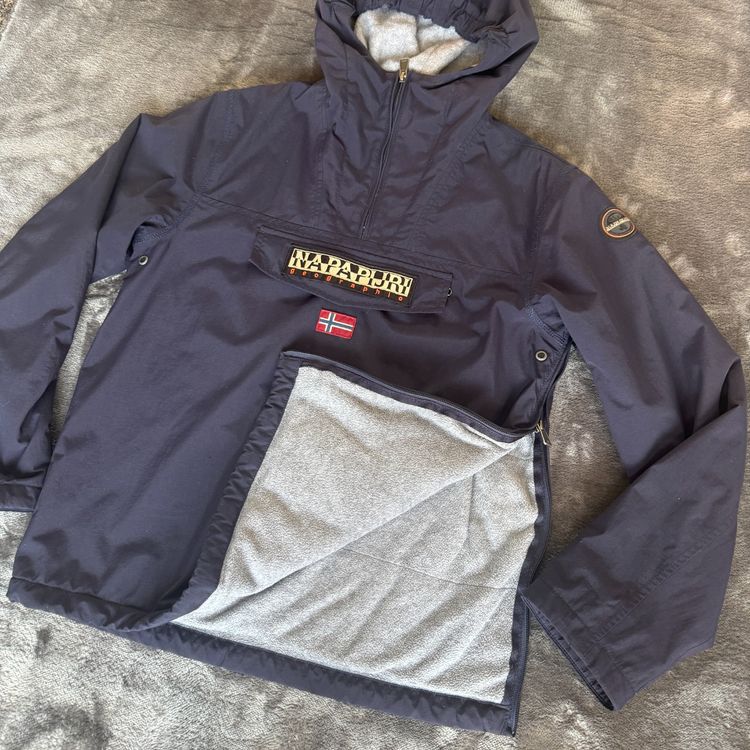 Napapijri Fleece Lined Rainforest Navy Anorak - Junior 16 / Small image 5