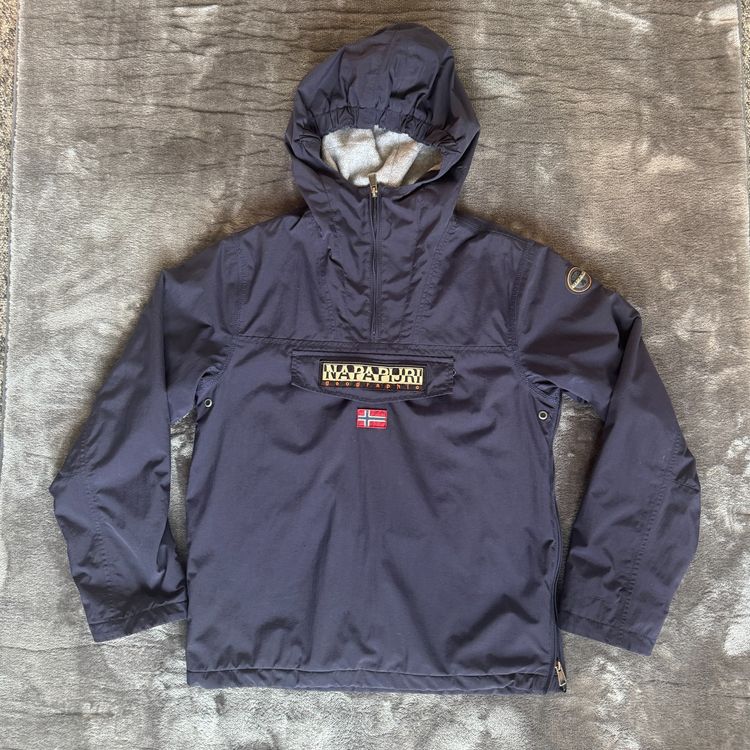 Immagine di Napapijri Fleece Lined Rainforest Navy Anorak - Junior 16 / Small 1