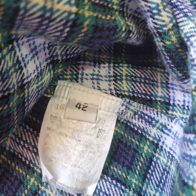 Roy Roger'S Green Plaid Button-Up Shirt M image 4