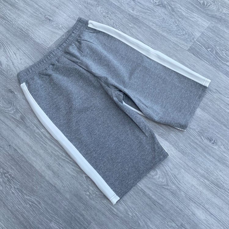 NVLTY Panelled Track Shorts - Grey/White 3