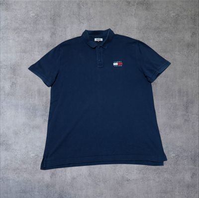 Tommy Jeans Navy Blue Polo Shirt (XXL)