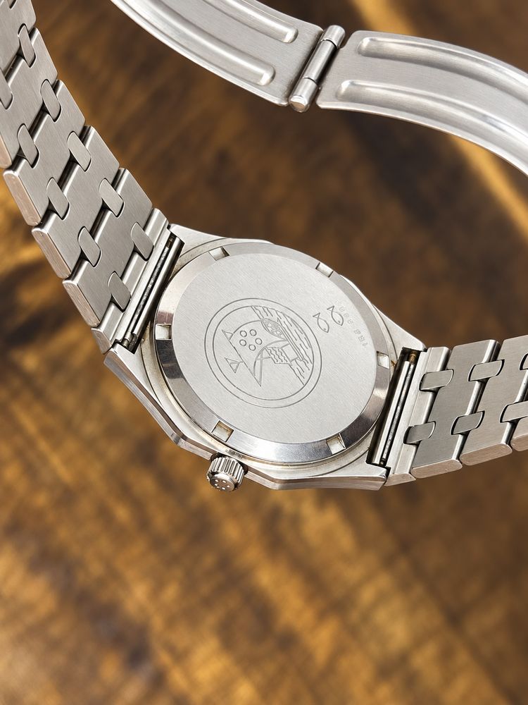 Vintage Eterna Kontiki Kanjar Salton of Oman LOGO DIAL Stainless Steel Quartz Watch – Silver Dial imagen 4