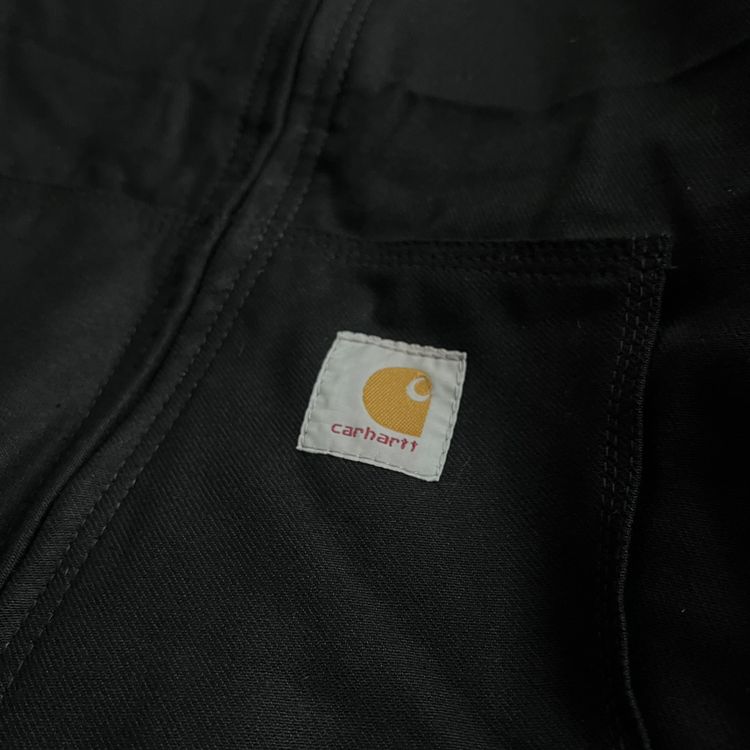 Carhartt Black Detroit Canvas Workwear Reworked Jacket (Model is 6'2) imagen 3