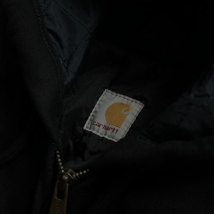 Carhartt Black Detroit Canvas Workwear Reworked Jacket (Model is 6'2) imagen 5