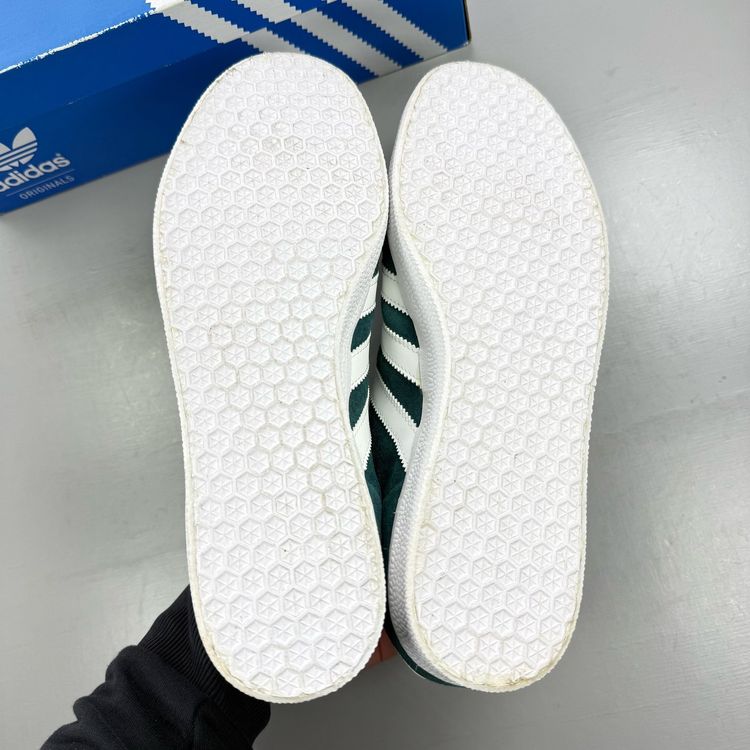 adidas Gazelle Size UK 7 Green White Suede Men's Trainers BB5253 imagen 3