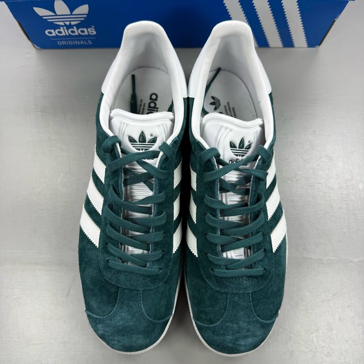 adidas Gazelle Size UK 7 Green White Suede Men's Trainers BB5253 imagen 8