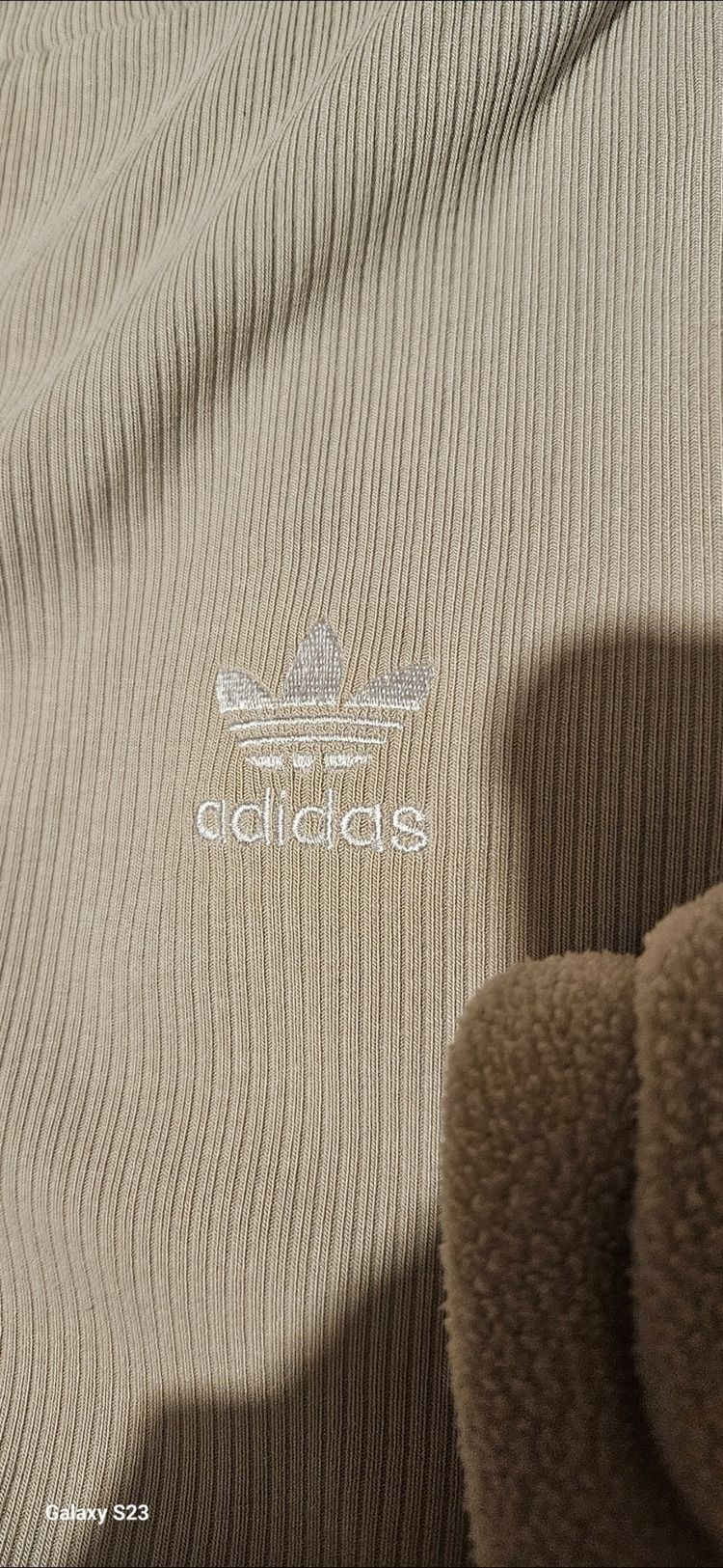 Adidas Fleece Jacket And Ribbed Leggings Set size xs  image 7