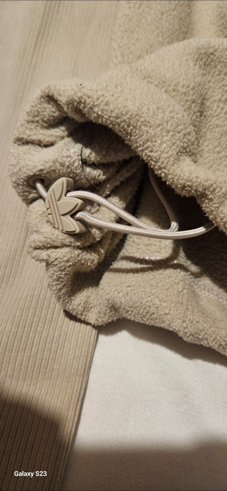 Adidas Fleece Jacket And Ribbed Leggings Set size xs  image 2