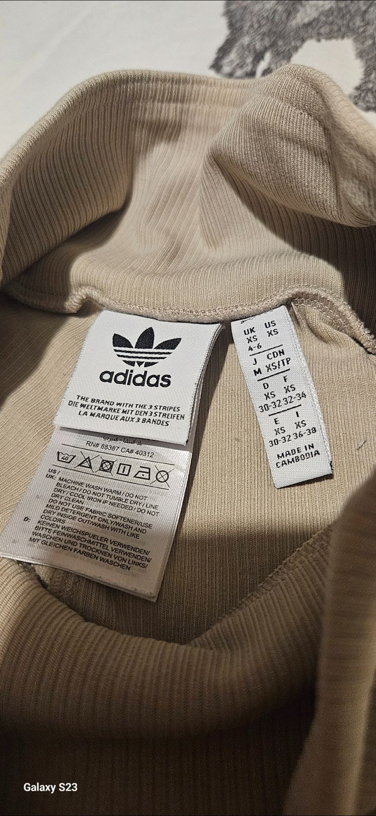 Adidas Fleece Jacket And Ribbed Leggings Set size xs  image 8