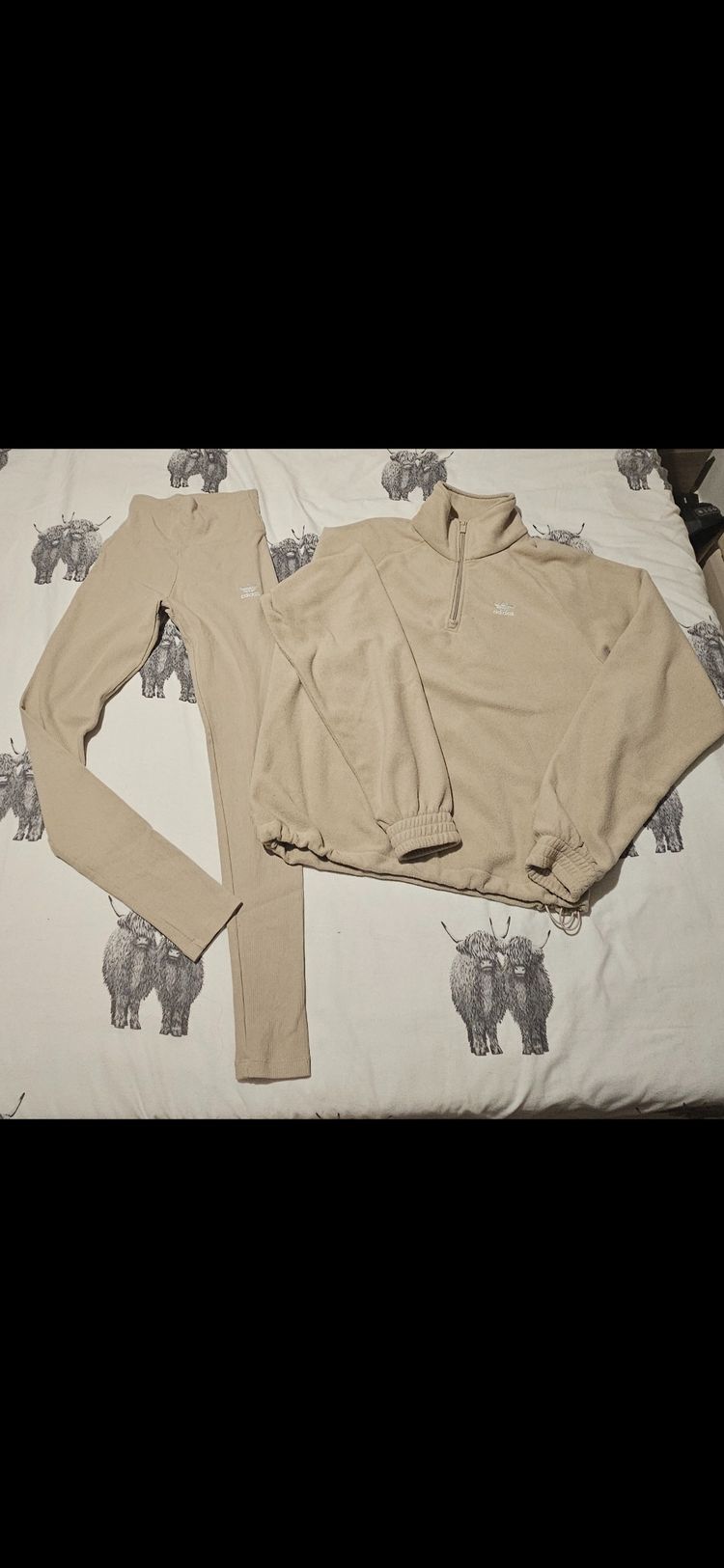 Adidas Originals Adidas Fleece Jacket And Ribbed Leggings Set size xs  product image