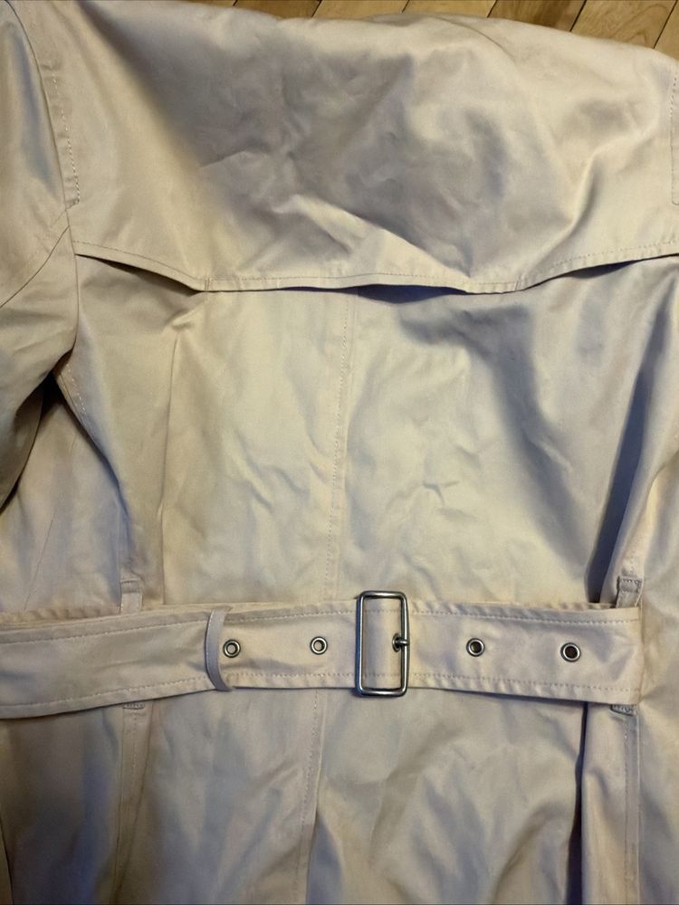 Coach Short Trench Coat Porcelain Pink XS Belted New £395 image 6