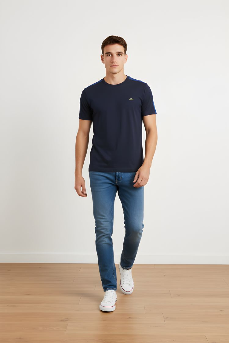 Lacoste blue short sleeve t-shirt - L image 1