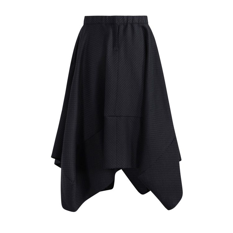 The Rectangle Skirt — Black Biostructure 3