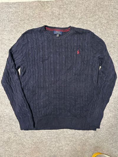 Polo Ralph Lauren Navy Cable Knit Sweater