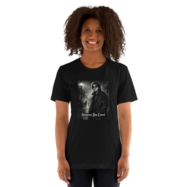Lewis Capaldi Gothic Someone You Loved Monochrome Graphic T Shirt 3