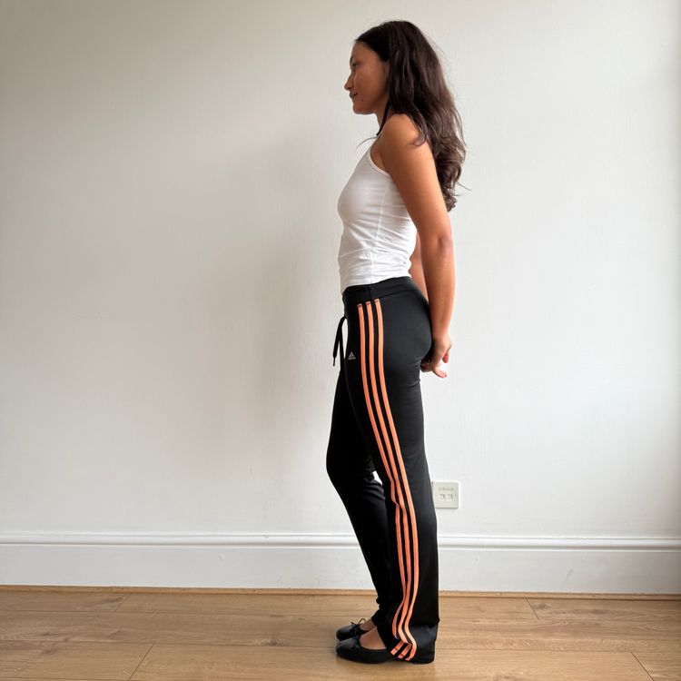 Immagine di Black + Orange Adidas yoga pants - Size XS 5