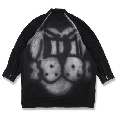 Givenchy x Chito Black Graffiti Rottweiler Overshirt 9