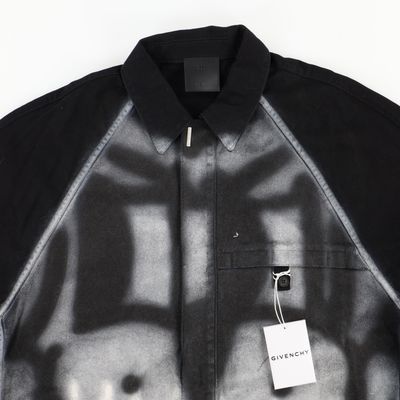 Givenchy x Chito Black Graffiti Rottweiler Overshirt 8