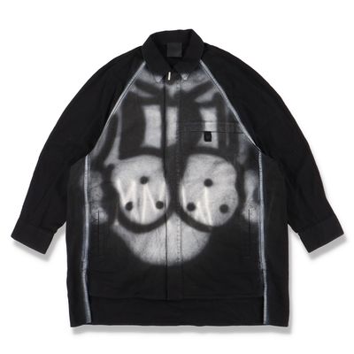 Givenchy x Chito Black Graffiti Rottweiler Overshirt 1